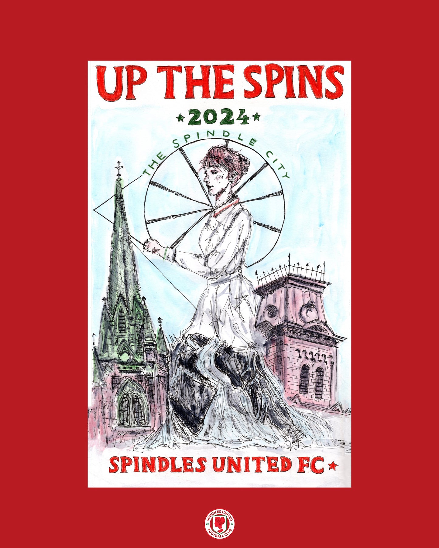 The 2024 Spindles United Poster